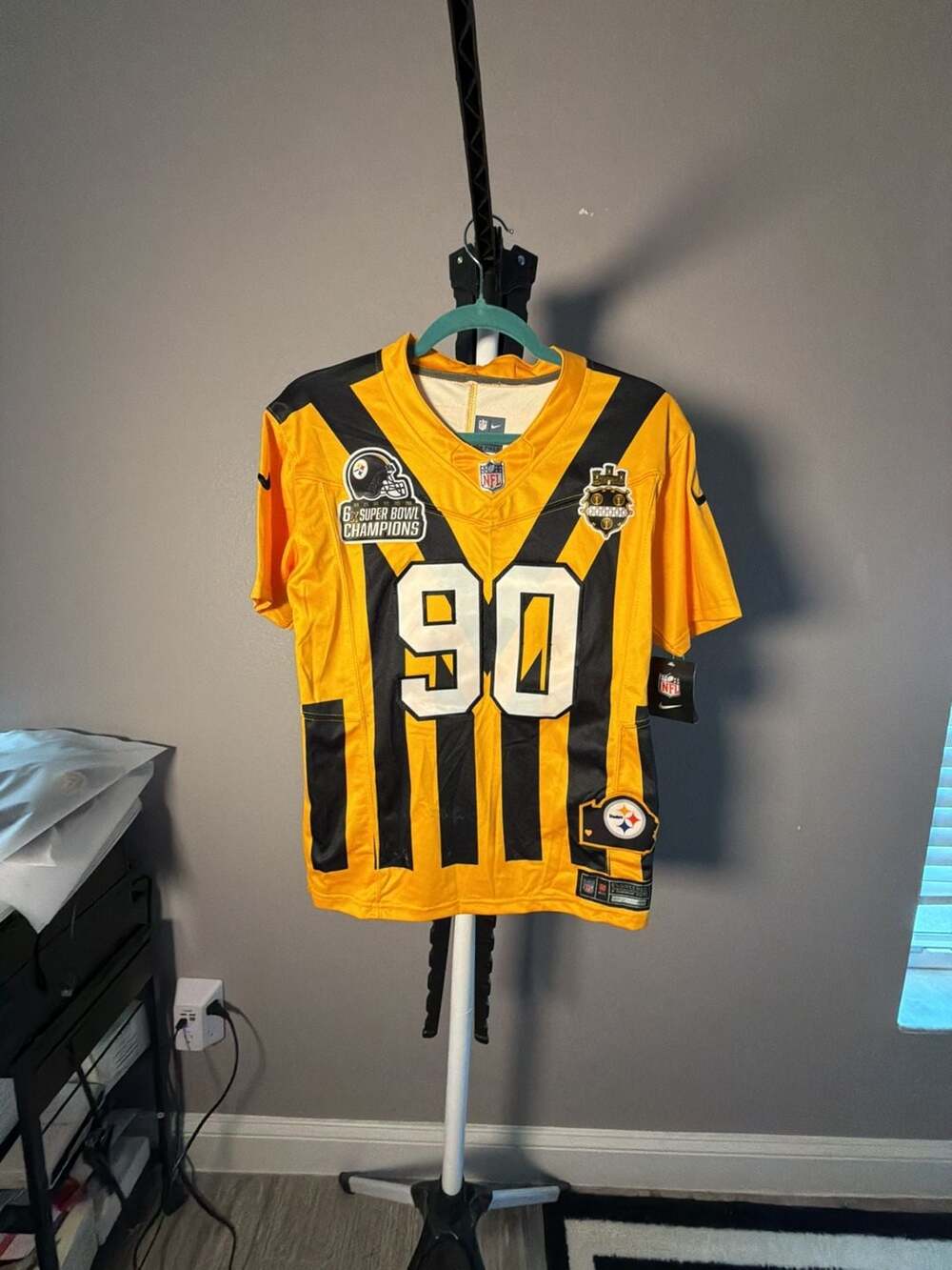 Nike T.J. Watt Pittsburgh Steelers Jersey Size L(14/16) 1933 Throwback NWT